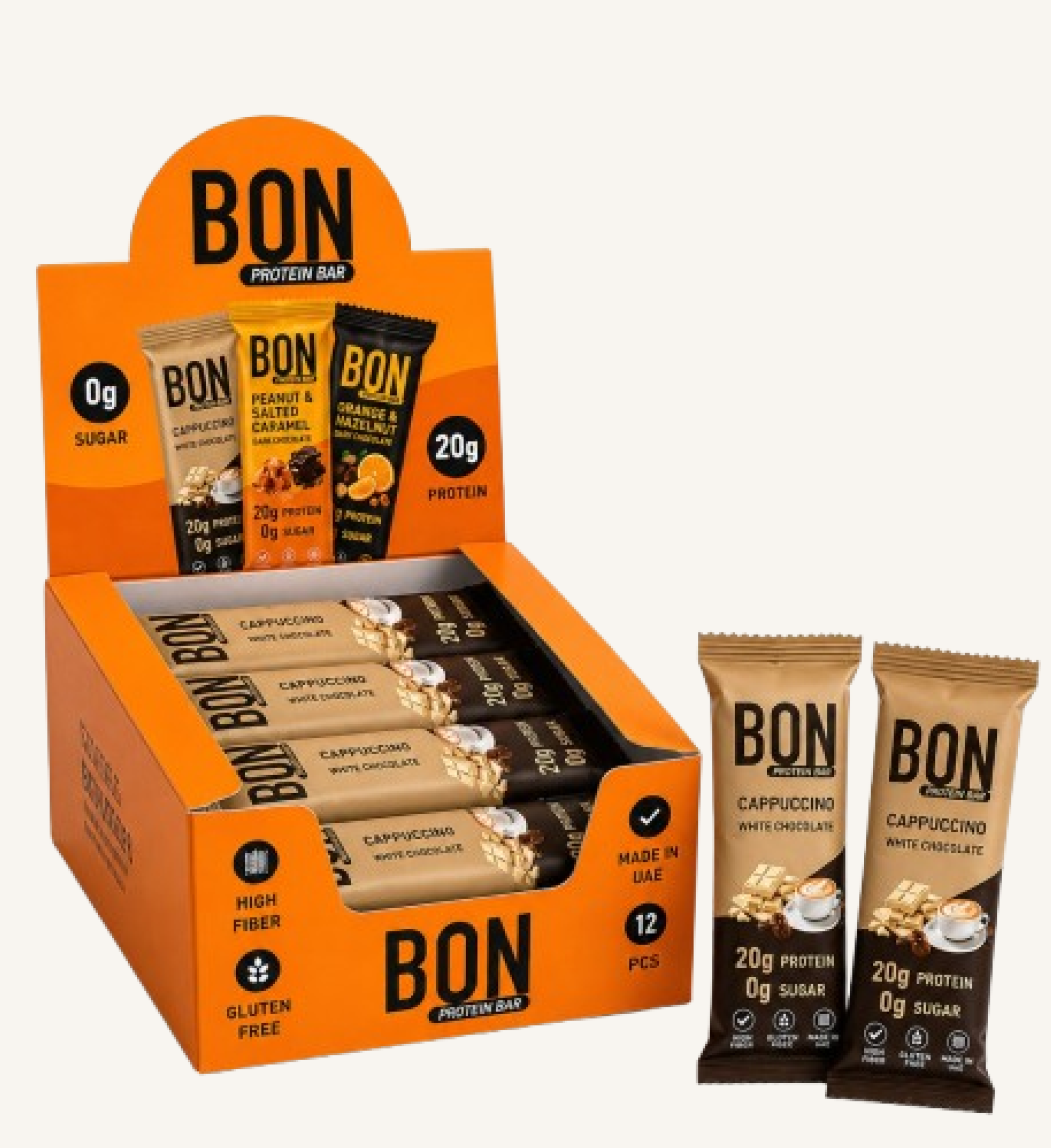 BON Protein Bar- Cappuccino and milk Chocolate