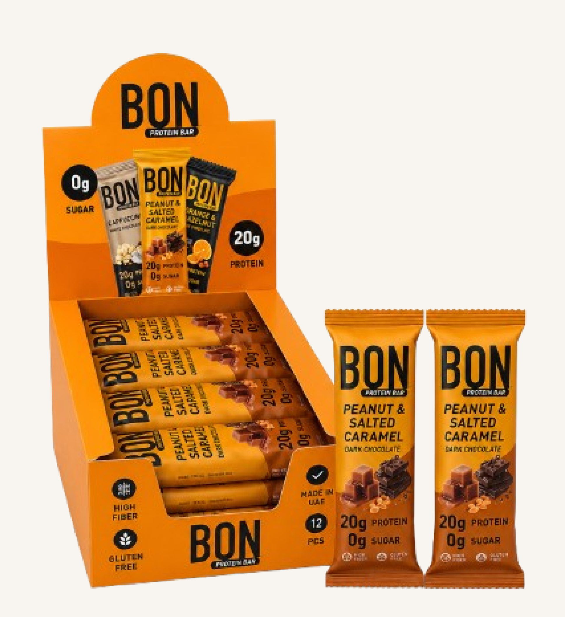 BON Protein Bar – Peanut & Salted Caramel