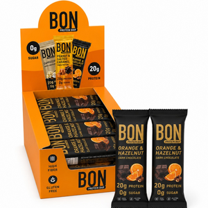 BON Protein Bar Box- Dark Chocolate, Hazelnut and Orange